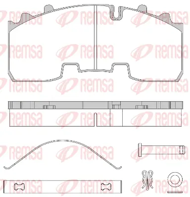 Brake Pad Set, disc brake (JCA1556.80)