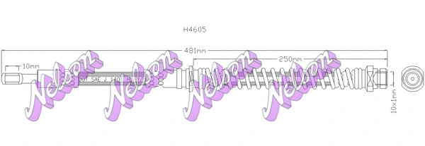 Brake Hose (H4605)