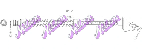 Brake Hose (H6169)