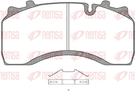 Brake Pad Set, disc brake (JCA1032.00)