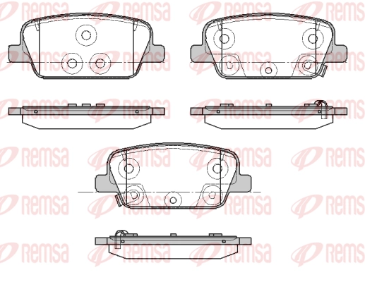 Brake Pad Set, disc brake (1878 02)