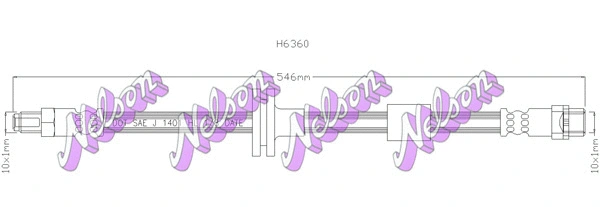 Brake Hose (H6360)