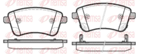 Brake Pad Set, disc brake (1435 02)