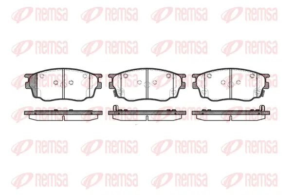 Brake Pad Set, disc brake (0800 22)