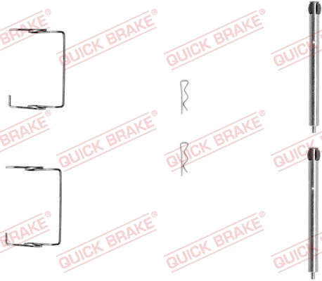 Accessory Kit, disc brake pad (109-1267)