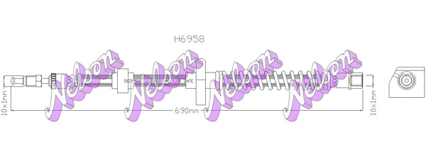 Brake Hose (H6958)