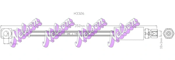 Brake Hose (H3326)