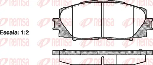 Brake Pad Set, disc brake (1224 00)