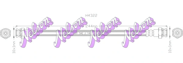 Brake Hose (H4322)