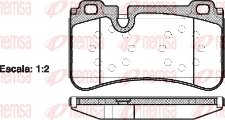 Brake Pad Set, disc brake (1280 00)