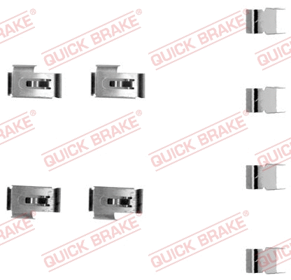 Accessory Kit, disc brake pad (109-1198)