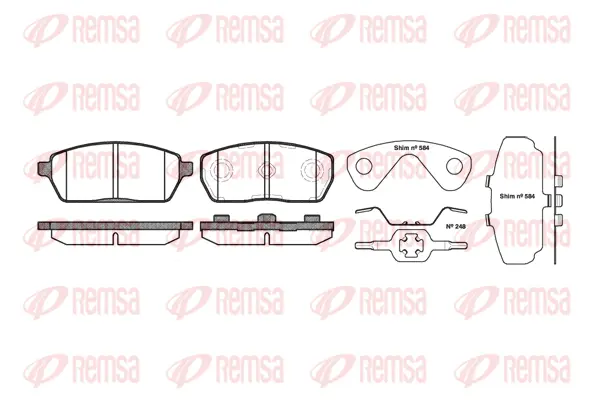 Brake Pad Set, disc brake (0593 00)