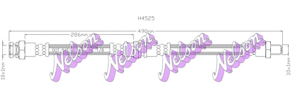 Brake Hose (H4525)
