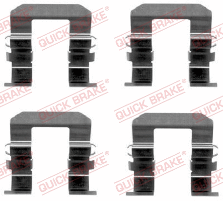Accessory Kit, disc brake pad (109-1704)