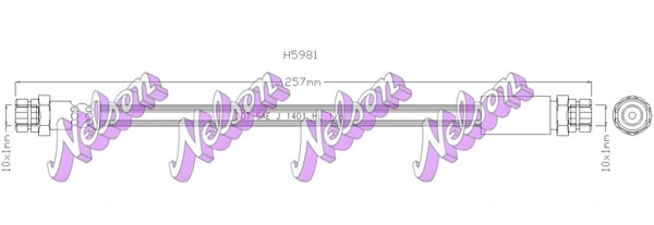 Brake Hose (H5981)