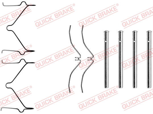 Accessory Kit, disc brake pad (109-1126)