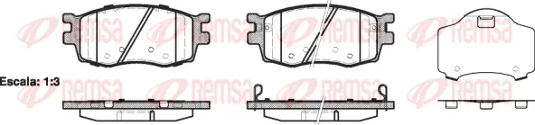 Brake Pad Set, disc brake (1208 02)