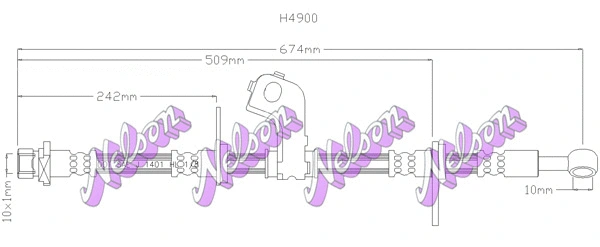 Brake Hose (H4900)