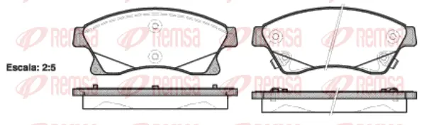 Brake Pad Set, disc brake (1431 12)