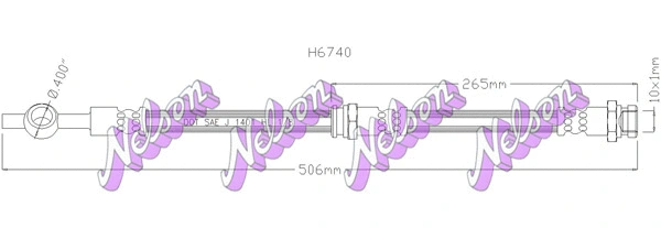 Brake Hose (H6740)