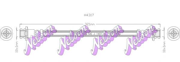 Brake Hose (H4317)