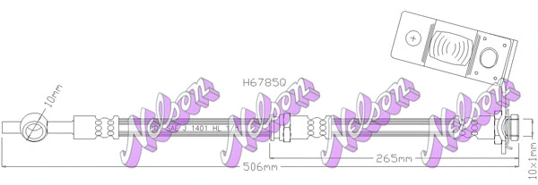 Brake Hose (H6785Q)