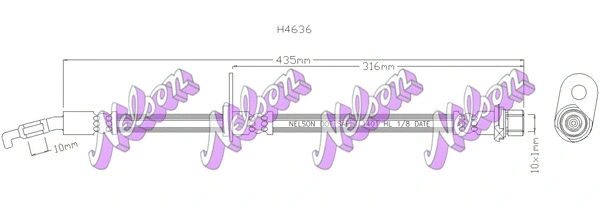 Brake Hose (H4636)