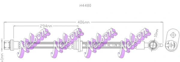 Brake Hose (H4480)