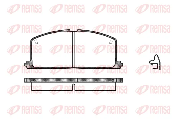 Brake Pad Set, disc brake (0167 04)