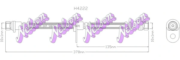 Brake Hose (H4222)