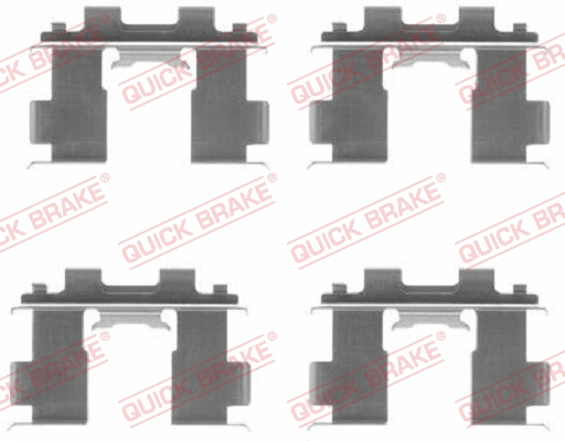 Accessory Kit, disc brake pad (109-1205)