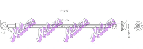 Brake Hose (H4906)