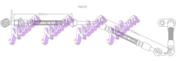 Brake Hose (H6691)