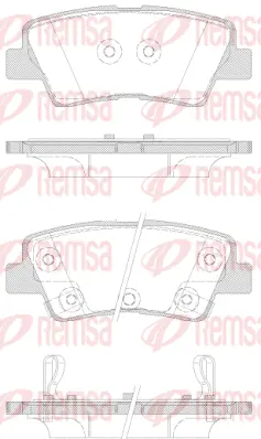 Brake Pad Set, disc brake (1362 42)