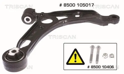 Control/Trailing Arm, wheel suspension (8500 105017)