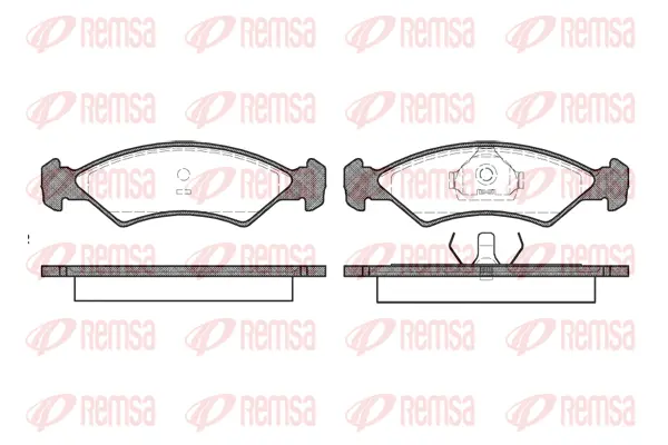 Brake Pad Set, disc brake (0168 00)