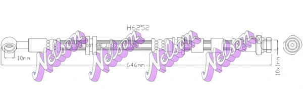Brake Hose (H6252)