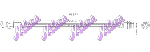 Brake Hose (H6643)