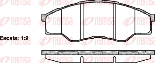 Brake Pad Set, disc brake (1266 00)