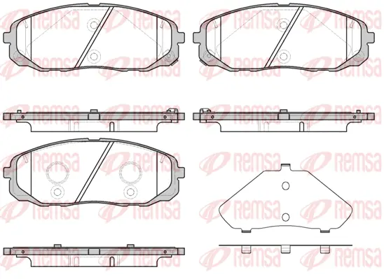 Brake Pad Set, disc brake (1647 12)