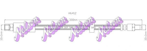 Brake Hose (H6412)