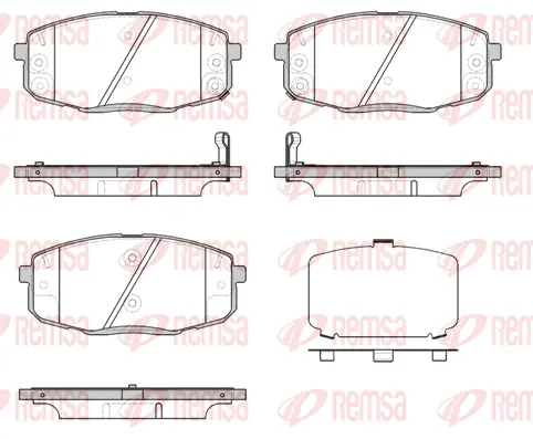 Brake Pad Set, disc brake (1038 12)