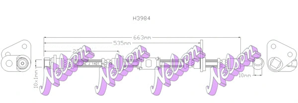 Brake Hose (H3984)