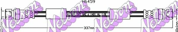 Brake Hose (H6459)