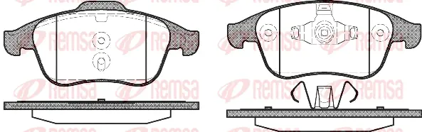 Brake Pad Set, disc brake (1350 00)