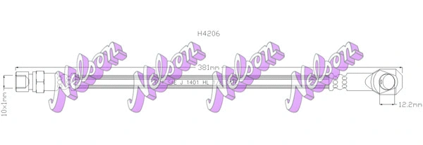 Brake Hose (H4206)