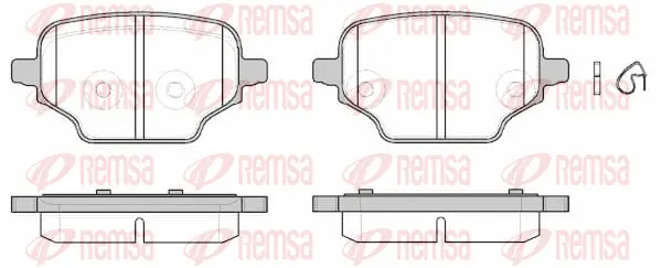 Brake Pad Set, disc brake (1837 00)