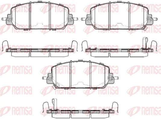 Brake Pad Set, disc brake (1508 22)
