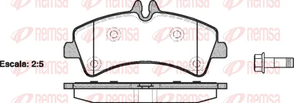 Brake Pad Set, disc brake (1247 00)