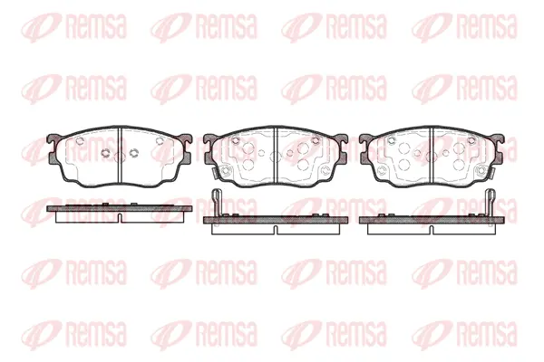 Brake Pad Set, disc brake (0800 02)